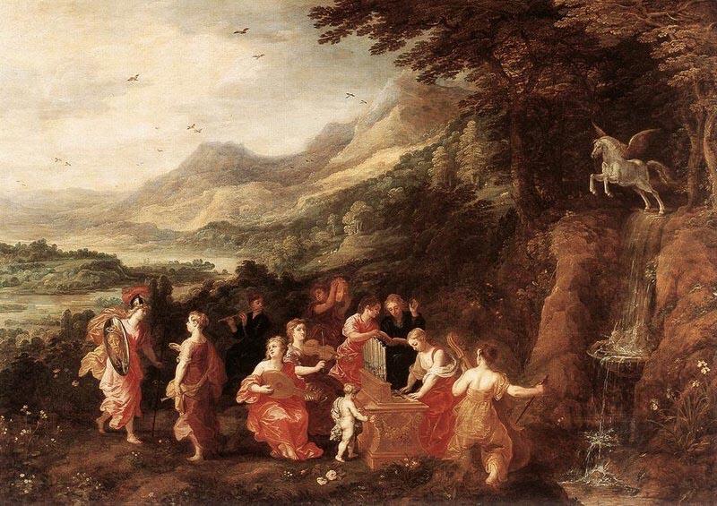 Joos de Momper Helicon or Minerva's Visit to the Muses Germany oil painting art